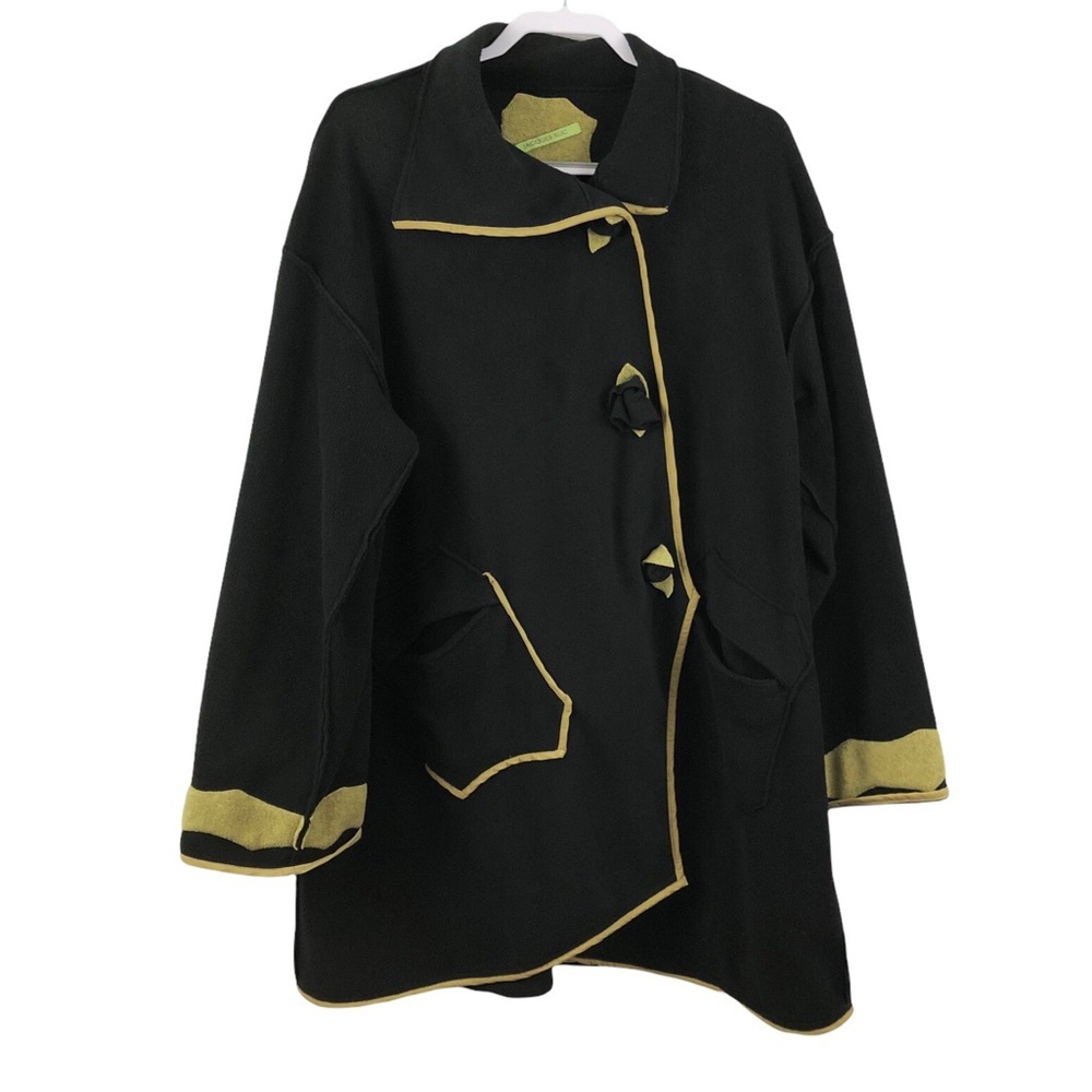 Stylish Black and Gold Women's Coat